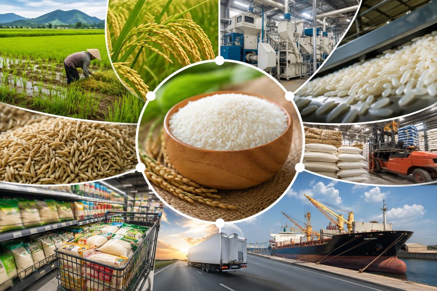 زنجیره جهانی تأمین برنج