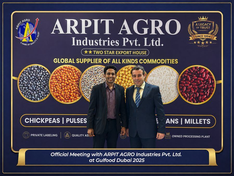 دیدار رسمی با ARPIT AGRO Industries Pvt. Ltd. در گلفود دبی ۲۰۲۵